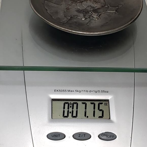 Heavenly Blessings Ltd Ed Pewter Trinket Dish 4" 1003/3000 Signed De Grazia 1977 - Picture 6 of 6